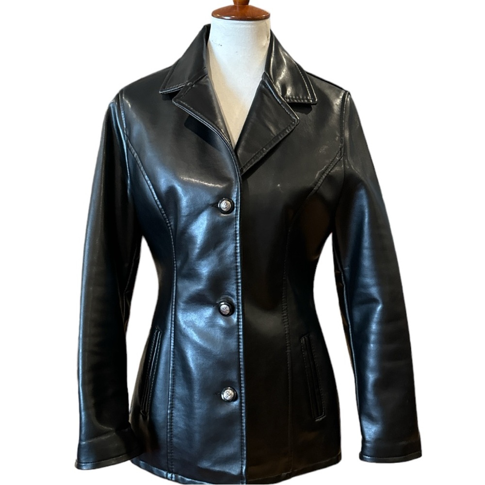 A Collezioni Italian leather jacket excellent condition fast shipping Sz L